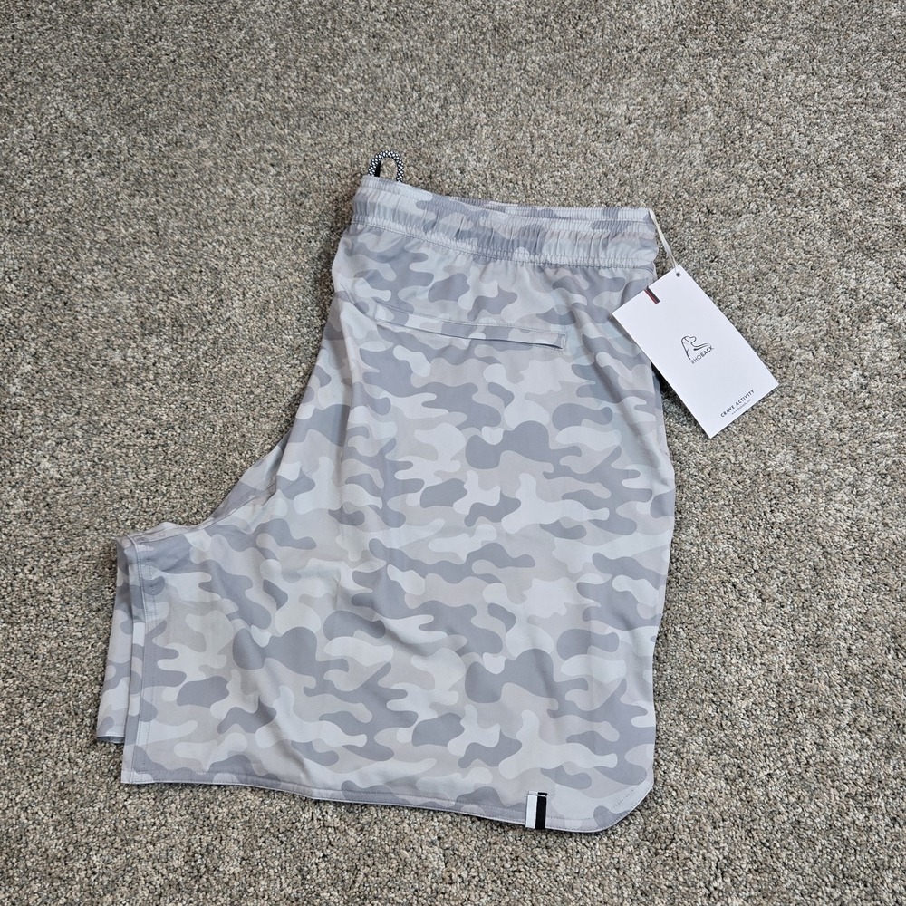 RHOBACK 7" Grit Gym Shorts Mens 3XL Unlined Camo Thunder Grey Sterling Grey